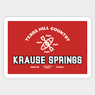 KRAUSE SPRINGS AUSTIN TEXAS T-SHIRT Sticker